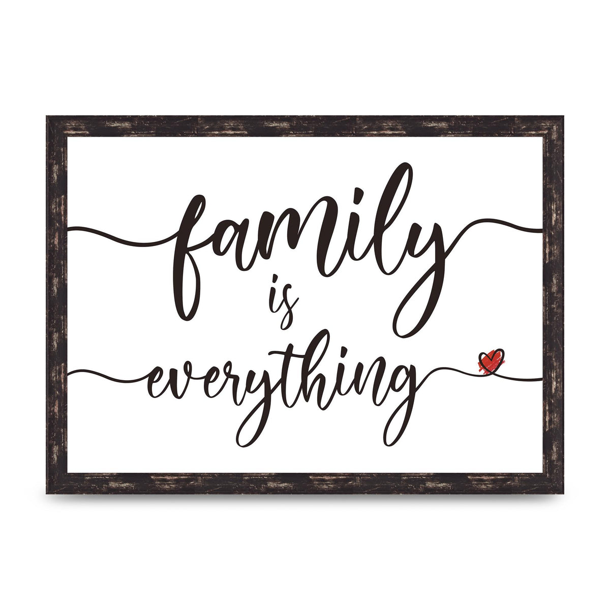 Family Is Everything" Wall Art - A3 framed