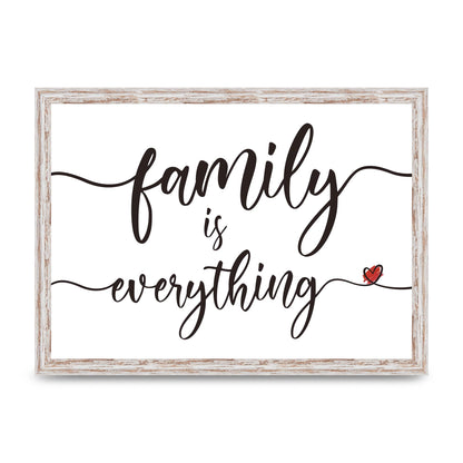 Family Is Everything" Wall Art - A3 framed
