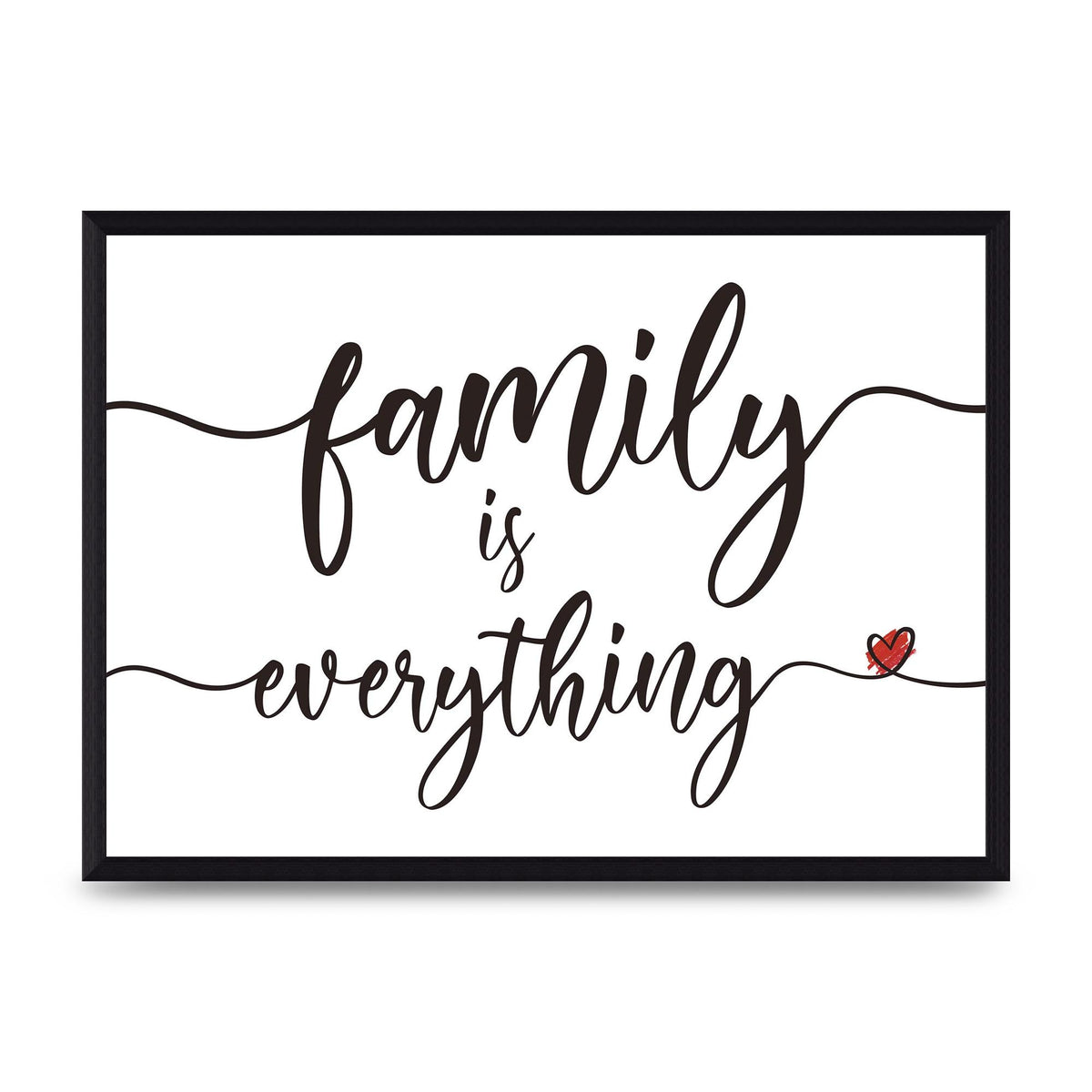 Family Is Everything" Wall Art - A3 framed