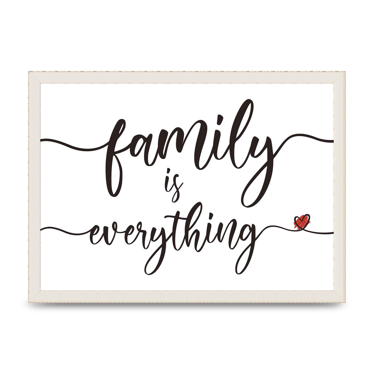 Family Is Everything" Wall Art - A3 framed