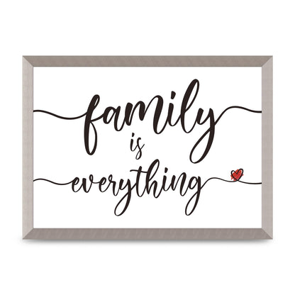 Family Is Everything" Wall Art - A3 framed