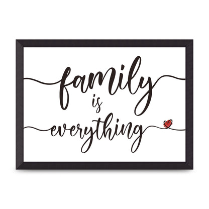 Family Is Everything" Wall Art - A3 framed