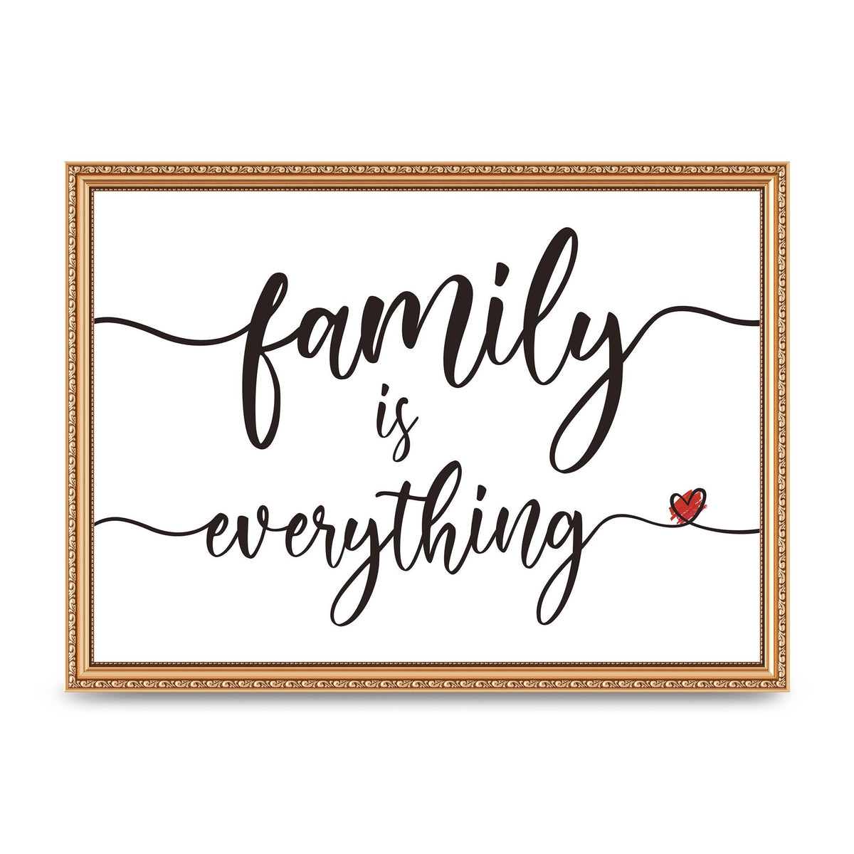Family Is Everything" Wall Art - A3 framed