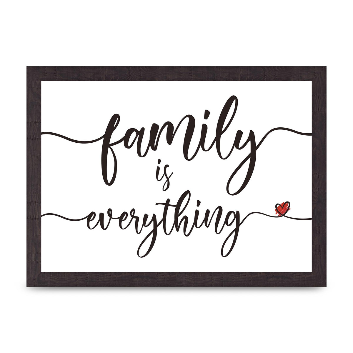 Family Is Everything" Wall Art - A4 framed