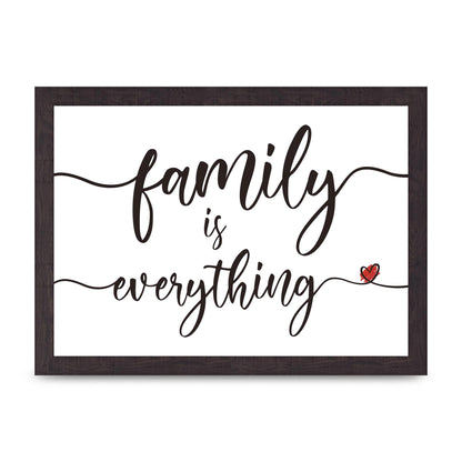 Family Is Everything" Wall Art - A4 framed