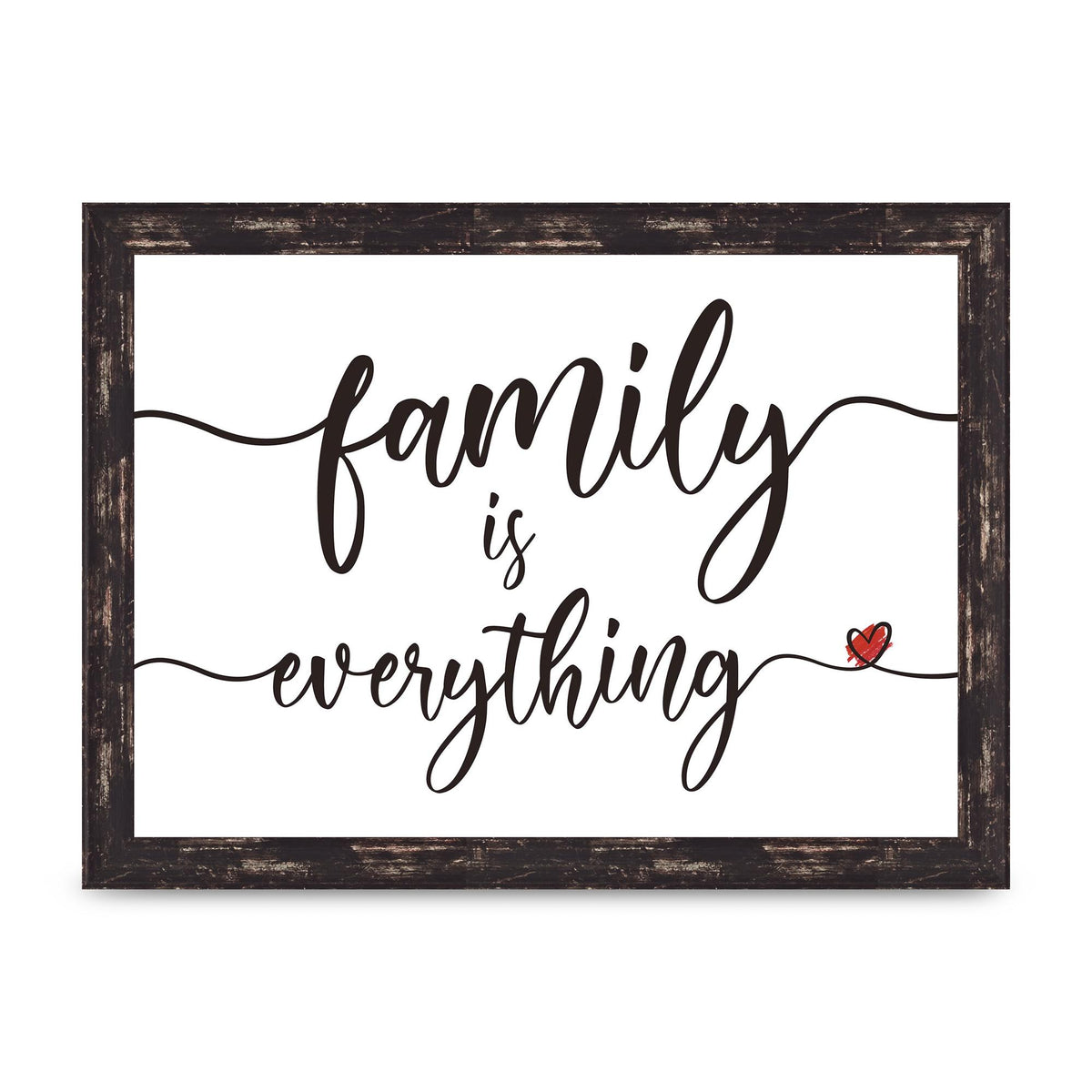 Family Is Everything" Wall Art - A4 framed