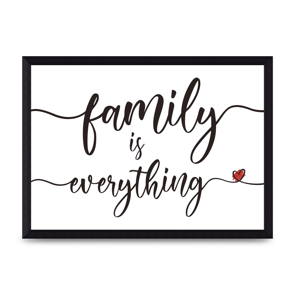 Family Is Everything" Wall Art - A4 framed
