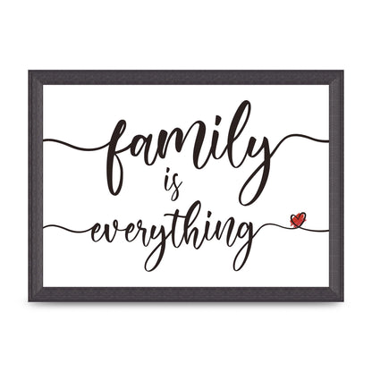 Family Is Everything" Wall Art - A4 framed