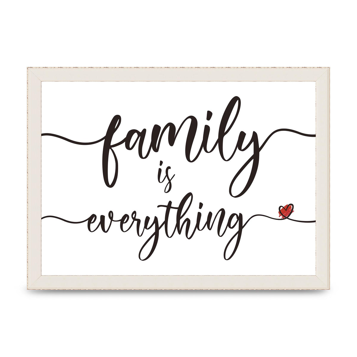 Family Is Everything" Wall Art - A4 framed