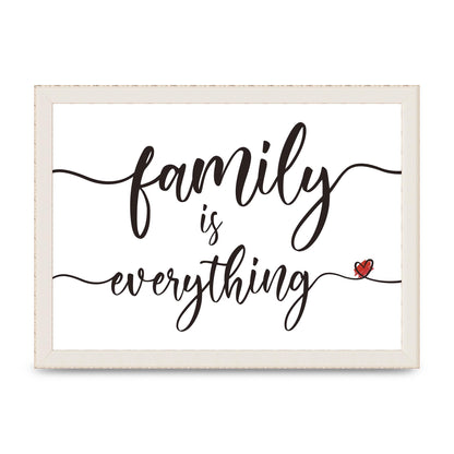 Family Is Everything" Wall Art - A4 framed