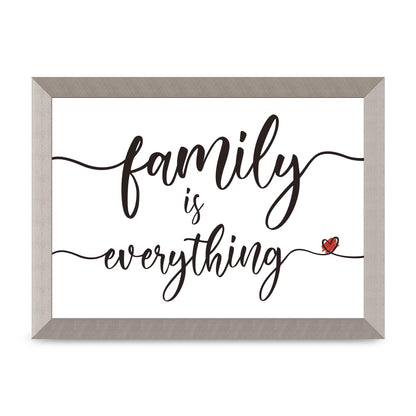 Family Is Everything" Wall Art - A4 framed