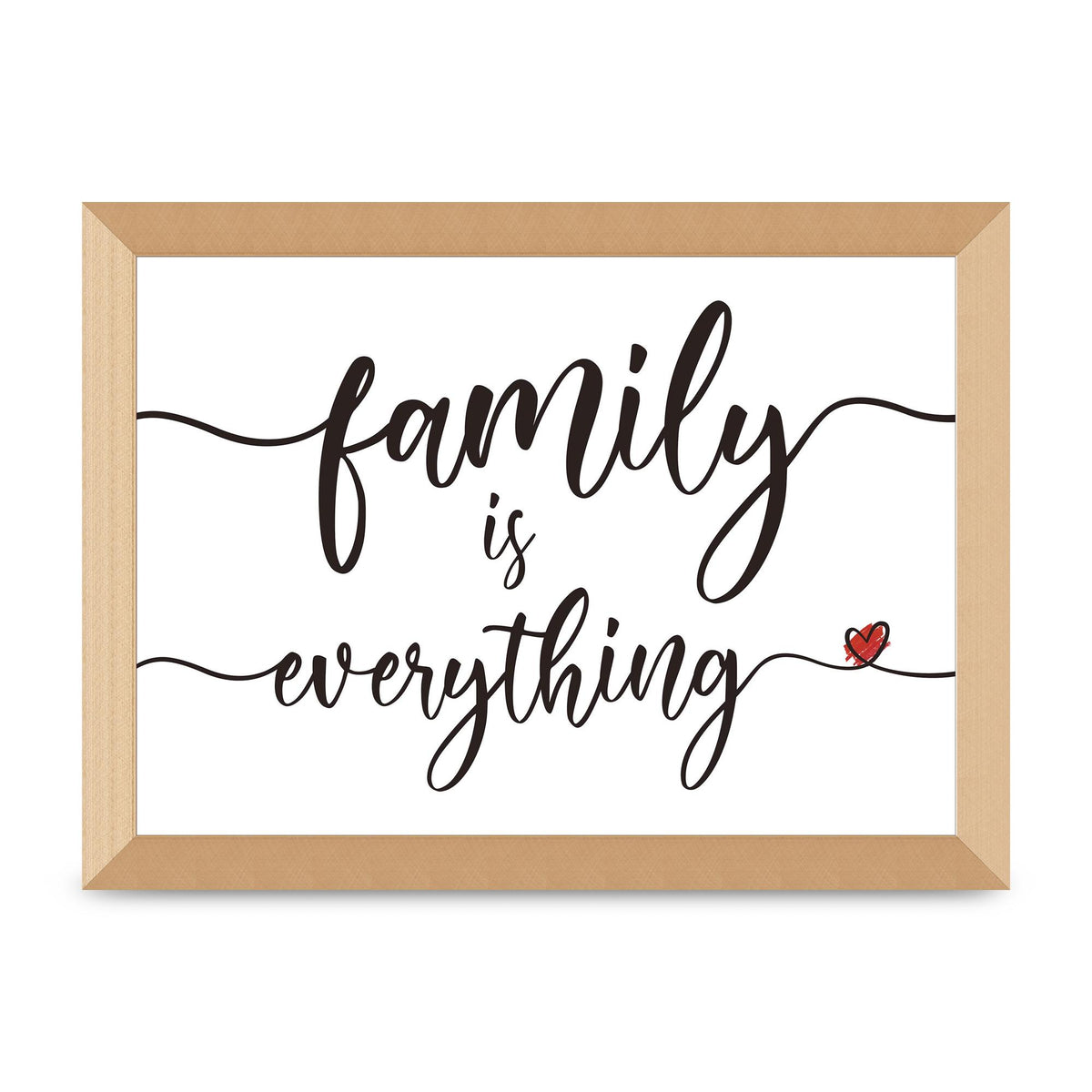 Family Is Everything" Wall Art - A4 framed