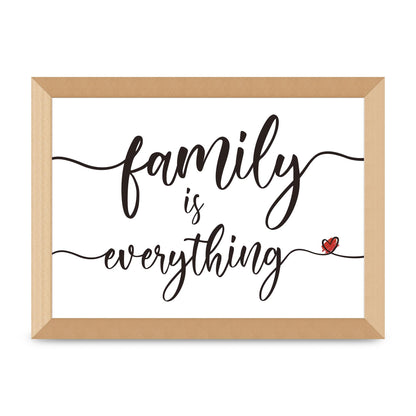 Family Is Everything" Wall Art - A4 framed