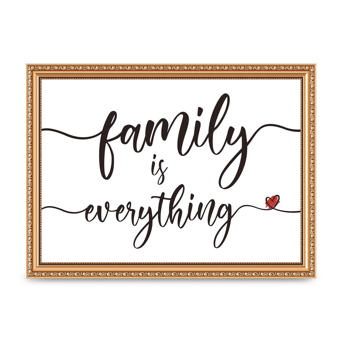 Family Is Everything" Wall Art - A4 framed