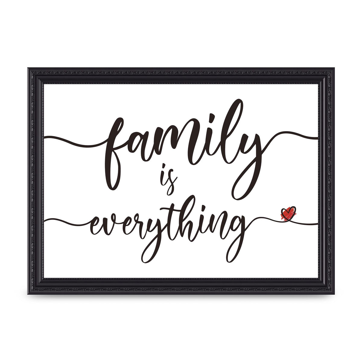 Family Is Everything" Wall Art - A4 framed