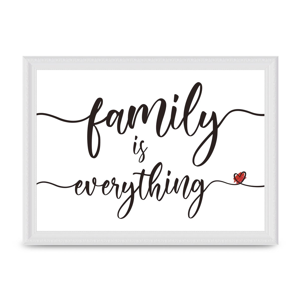 Family Is Everything" Wall Art - A4 framed