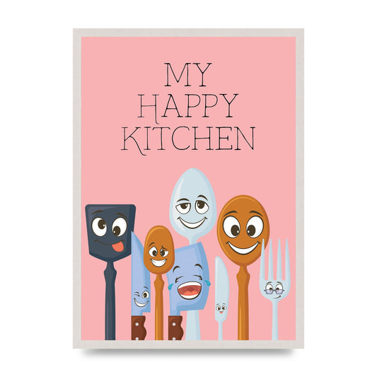 My Happy Kitchen" Wall Art - A2 framed