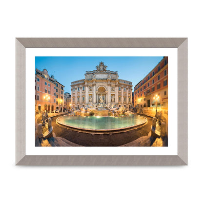 Fontaine De Trevi Rome Printed Poster - A4 framed