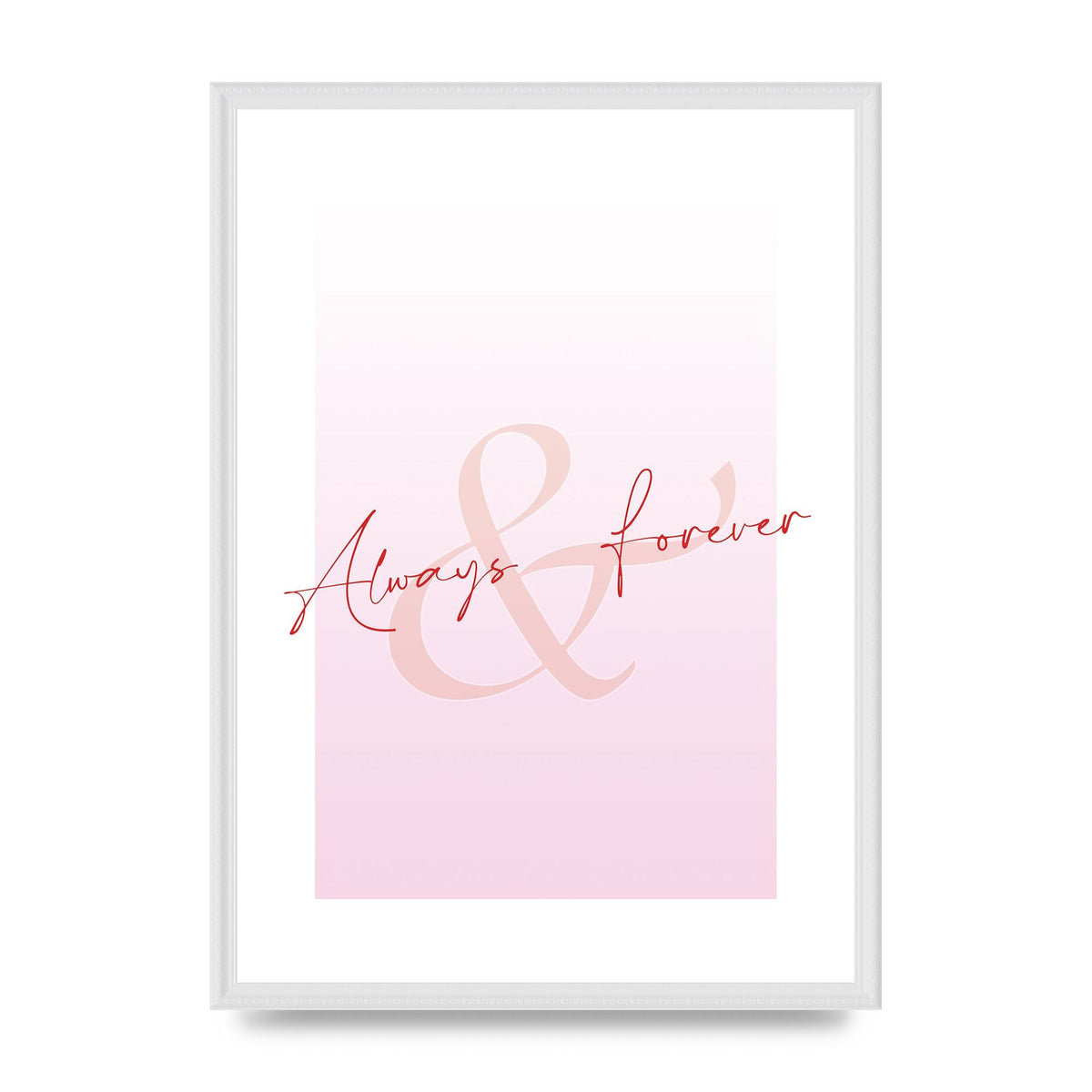 Always Forever" Art For The Home - A2 framed