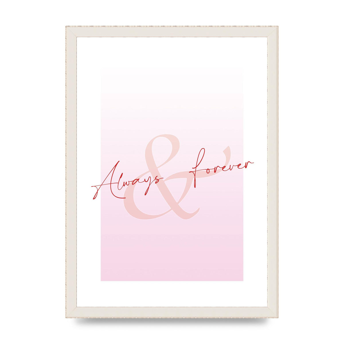 Always Forever" Art For The Home - A3 framed