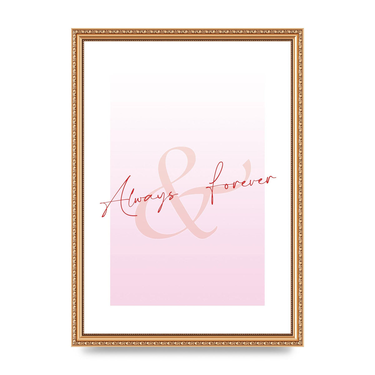 Always Forever" Art For The Home - A3 framed