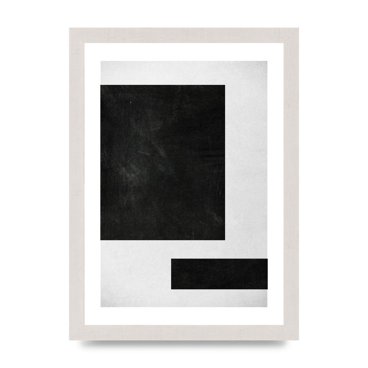 Black White Abstract 1 Wall Art - A4 framed