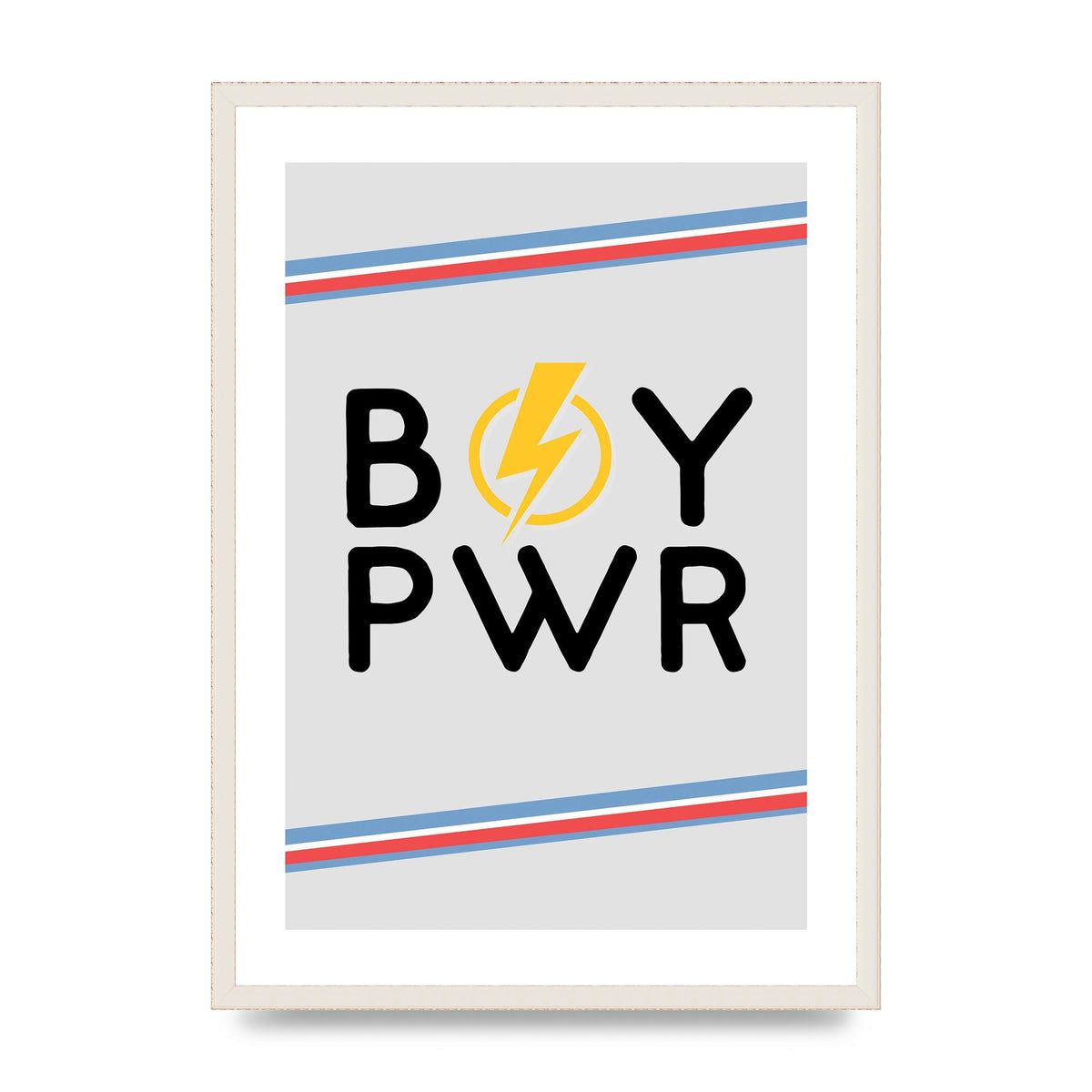 Boy Power" Wall Art - A2 framed