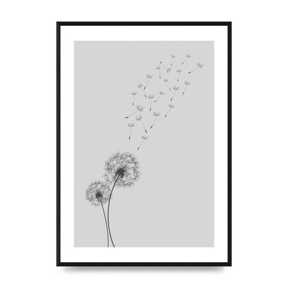 Dandelion Wind Wall Art - A2 framed