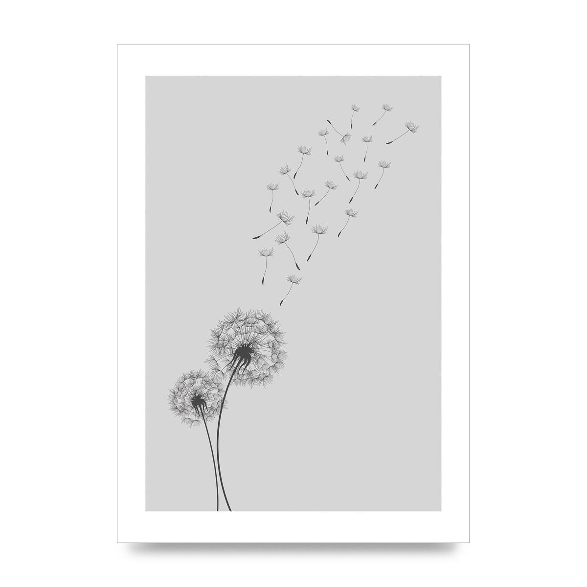 Dandelion Wind Wall Art - unframed print