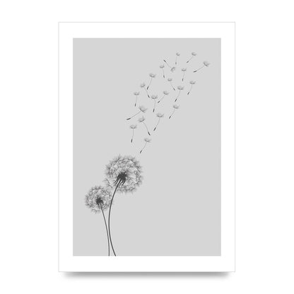 Dandelion Wind Wall Art - unframed print