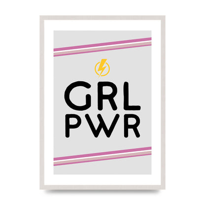 Girl Power" Wall Art - A2 framed