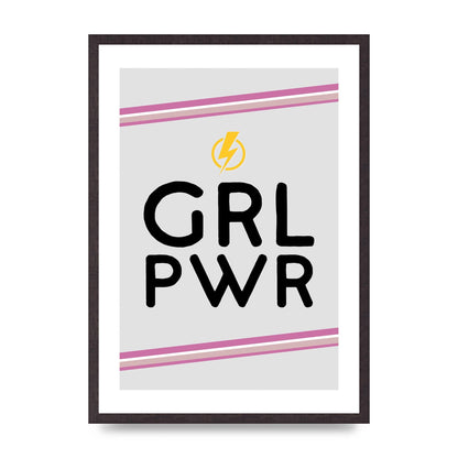 Girl Power" Wall Art - A2 framed
