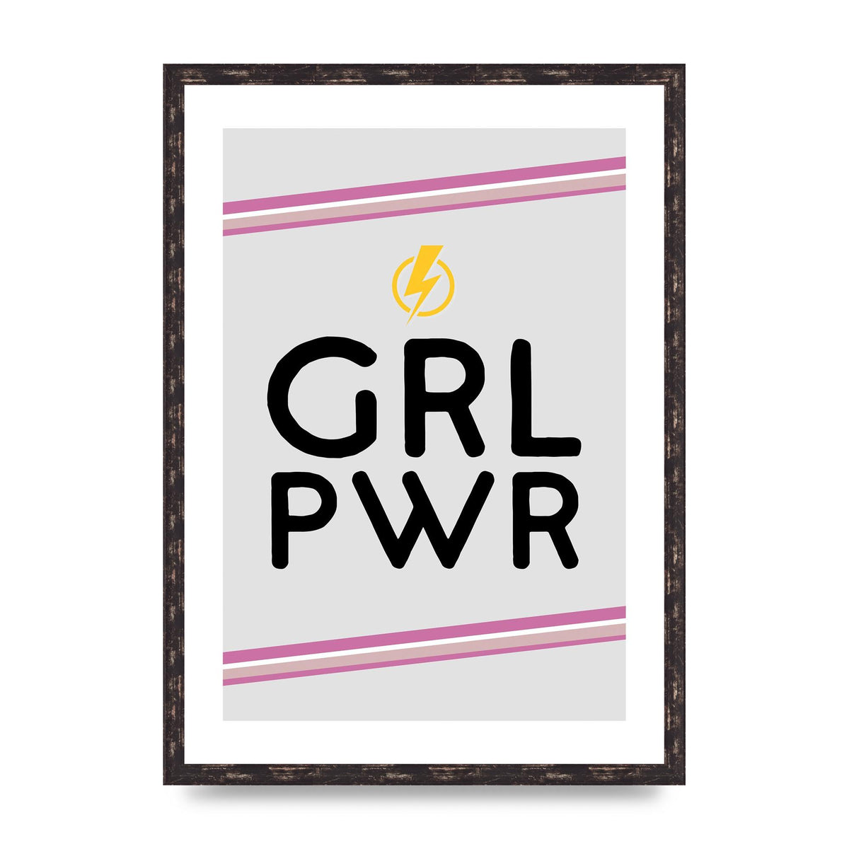 Girl Power" Wall Art - A2 framed