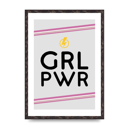 Girl Power" Wall Art - A2 framed