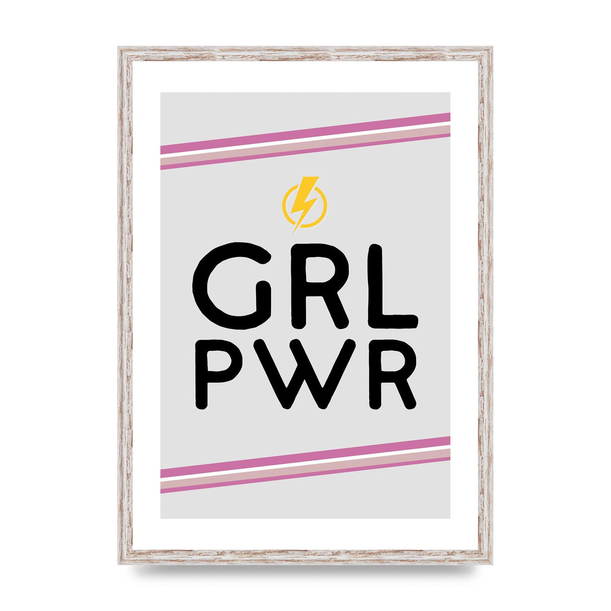 Girl Power" Wall Art - A2 framed
