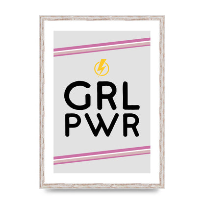 Girl Power" Wall Art - A2 framed