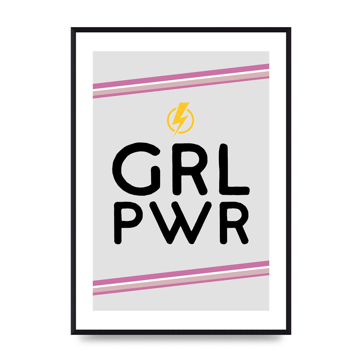 Girl Power" Wall Art - A2 framed
