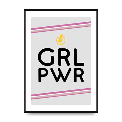 Girl Power" Wall Art - A2 framed