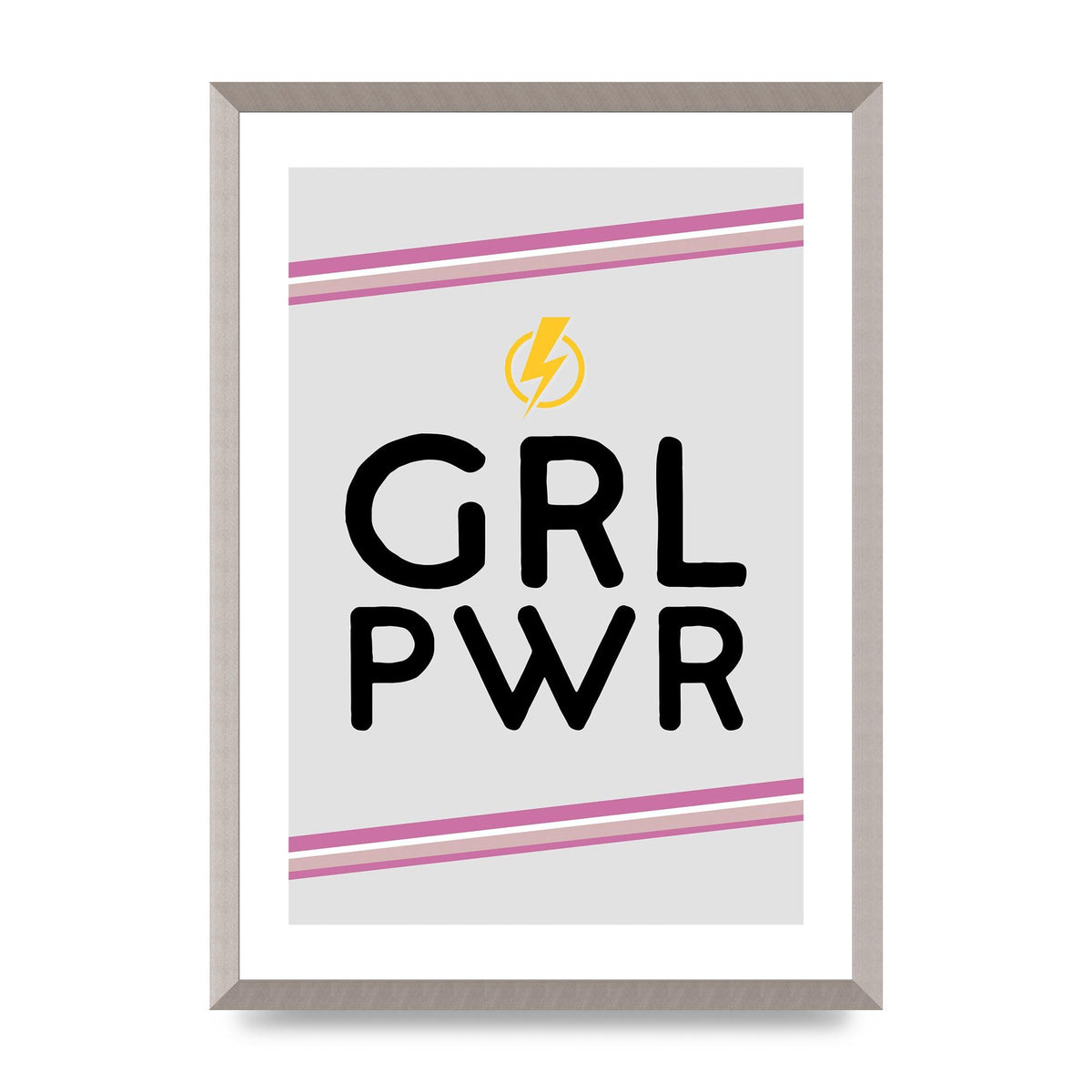 Girl Power" Wall Art - A2 framed