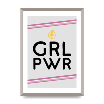 Girl Power" Wall Art - A2 framed