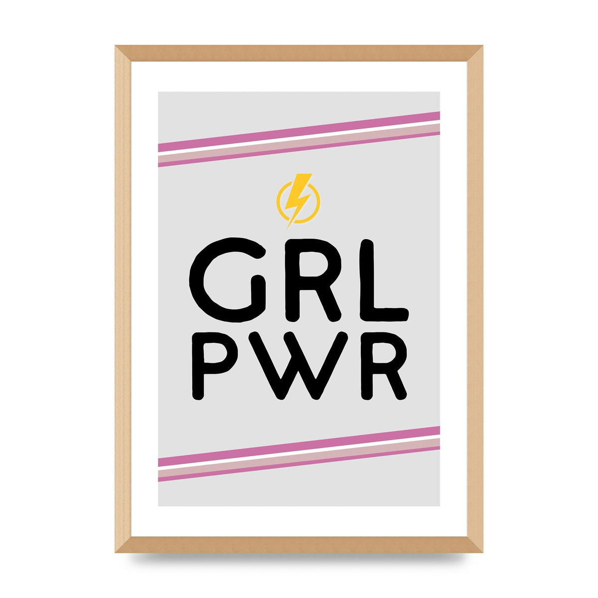 Girl Power" Wall Art - A2 framed