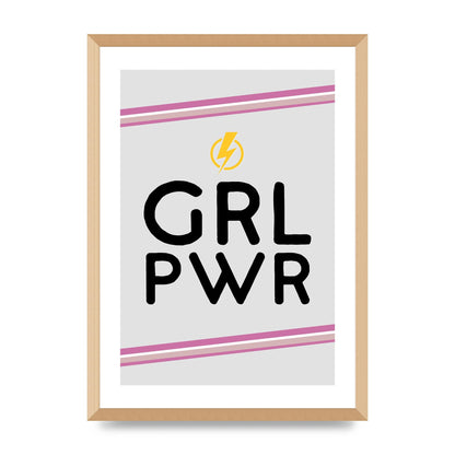 Girl Power" Wall Art - A2 framed