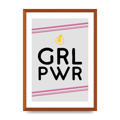 Girl Power" Wall Art - A2 framed