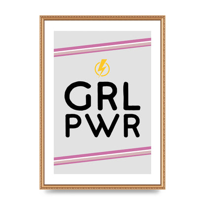 Girl Power" Wall Art - A2 framed