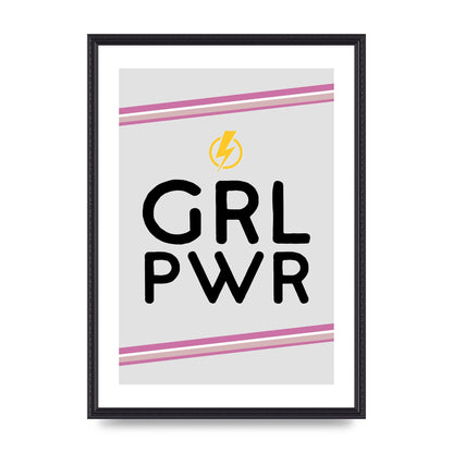 Girl Power" Wall Art - A2 framed