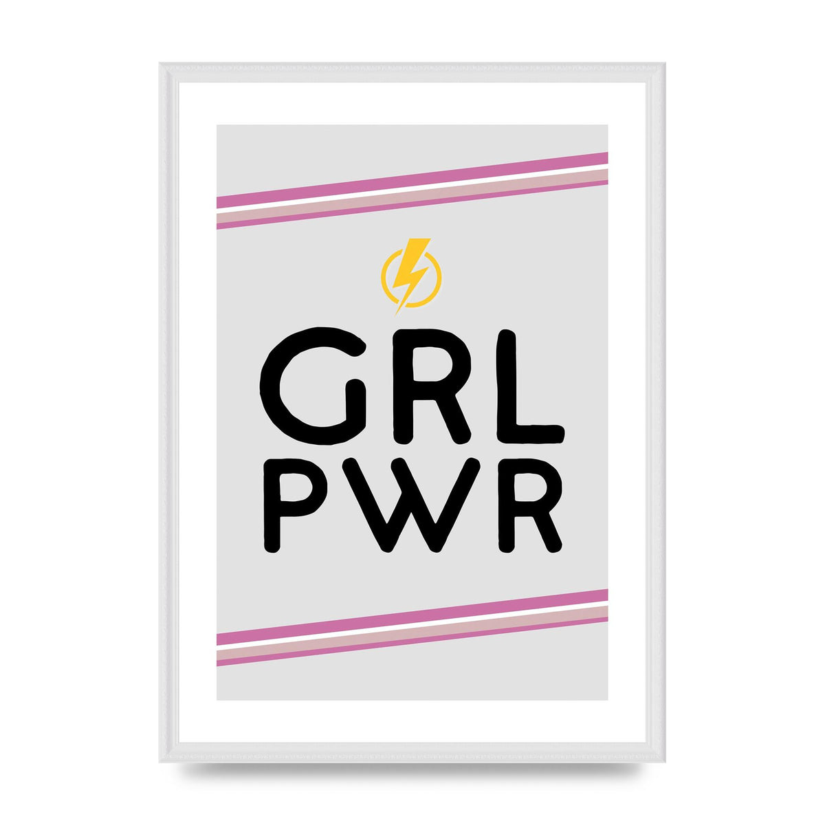 Girl Power" Wall Art - A2 framed