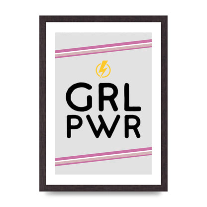 Girl Power" Wall Art - A3 framed