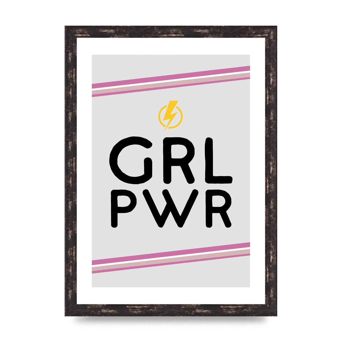 Girl Power" Wall Art - A3 framed