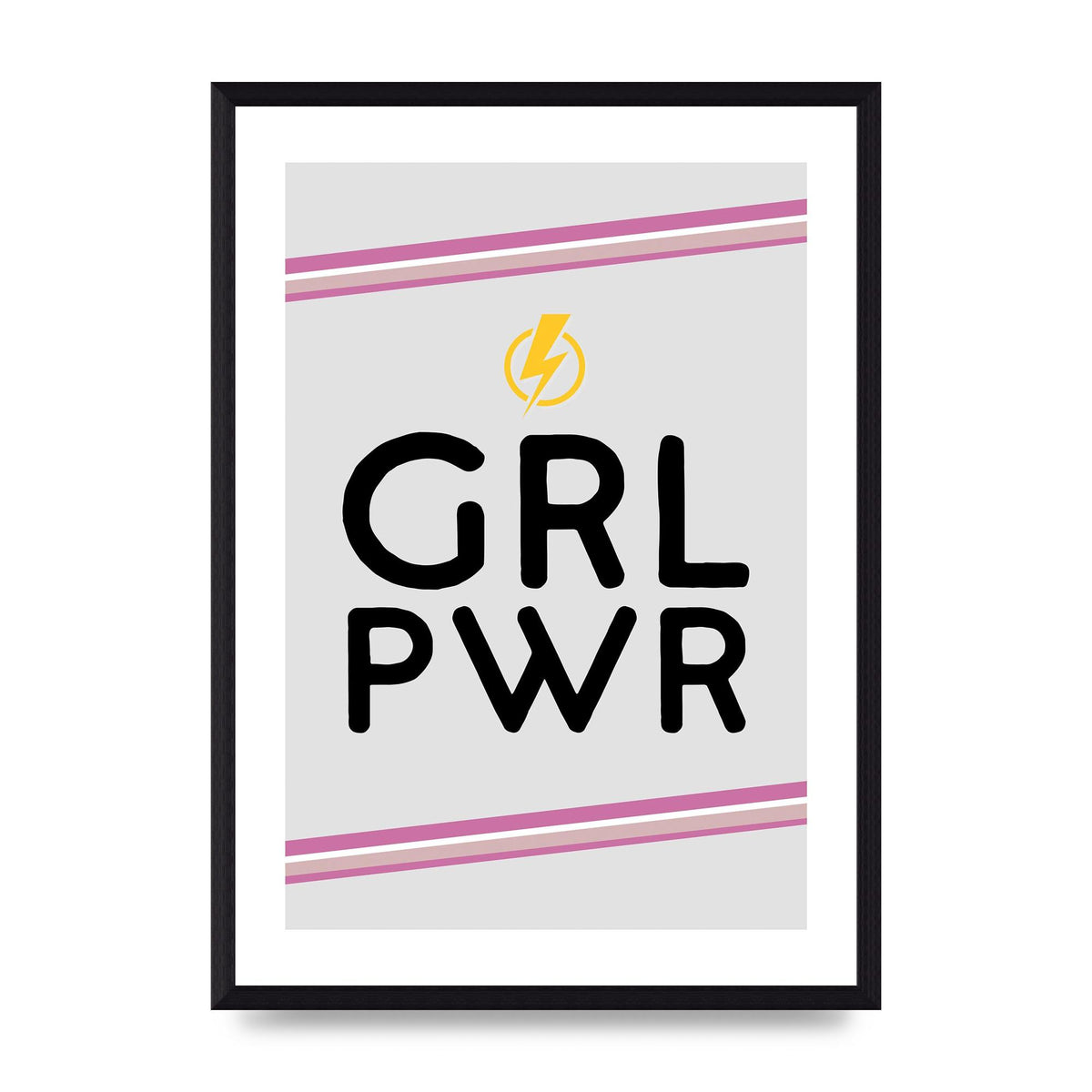 Girl Power" Wall Art - A3 framed