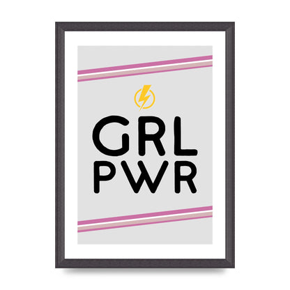 Girl Power" Wall Art - A3 framed